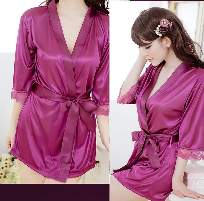 OEM Women Sexy Kimono Lingerie Bathrobe (53021)